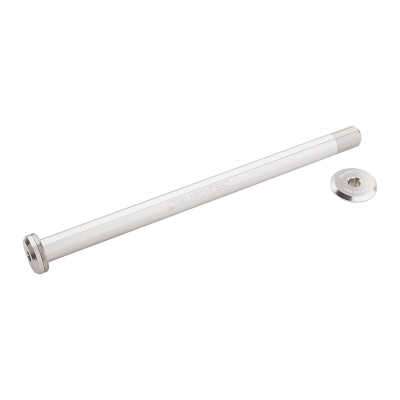 BURGTEC Santa Cruz V10 182mm Rear Axle - Rhodium Silver