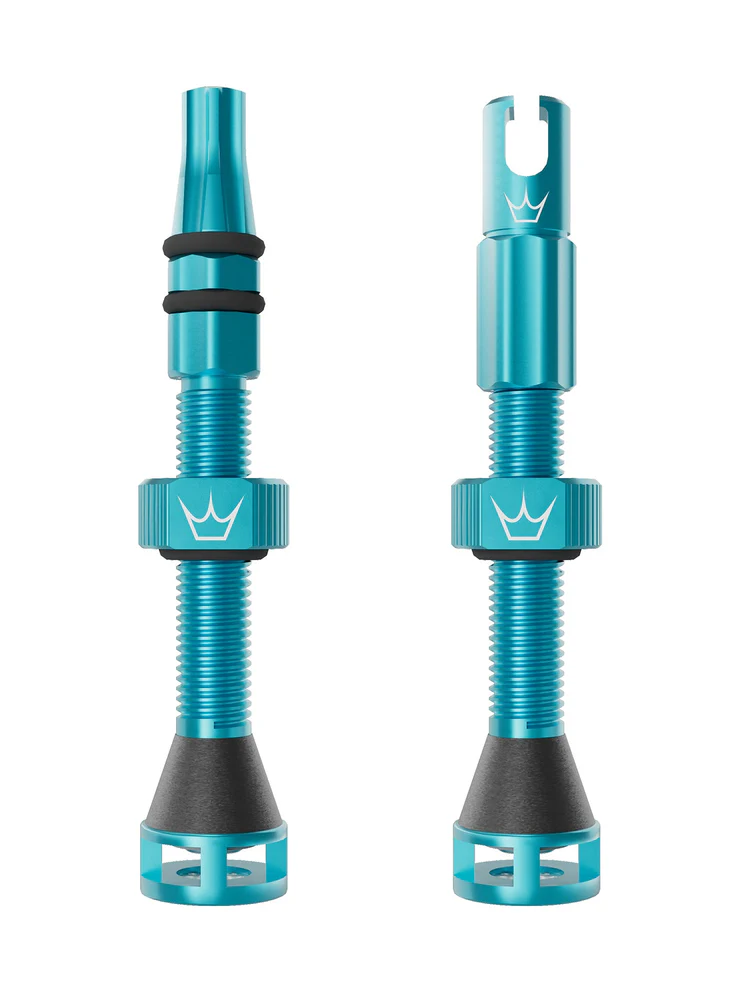 Peaty's Holeshot Fast Flow Tubeless Valves - 42mm / Turquoise