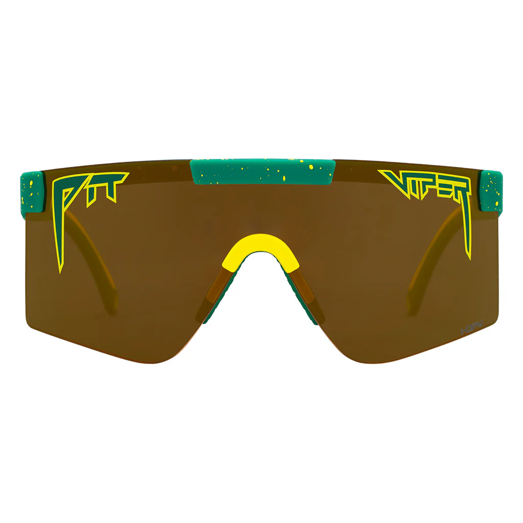 Pit Viper The Straya Original 2.0 Wide Sunglasses HDPV Polarized Gold Lens