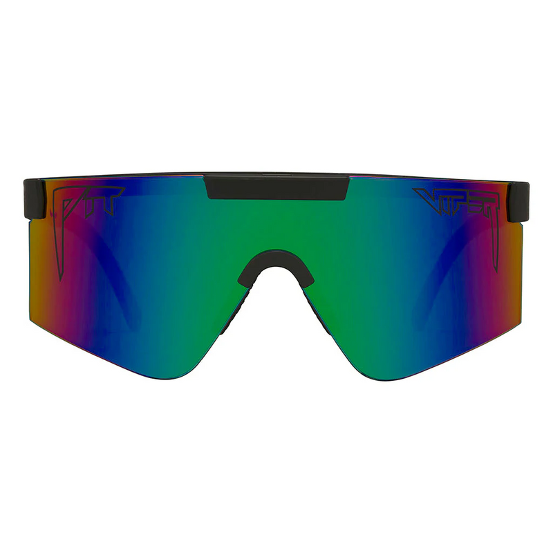 Pit Viper The Blacking Out Original 2.0 Wide Sunglasses Ballistic Blue-Green Lens