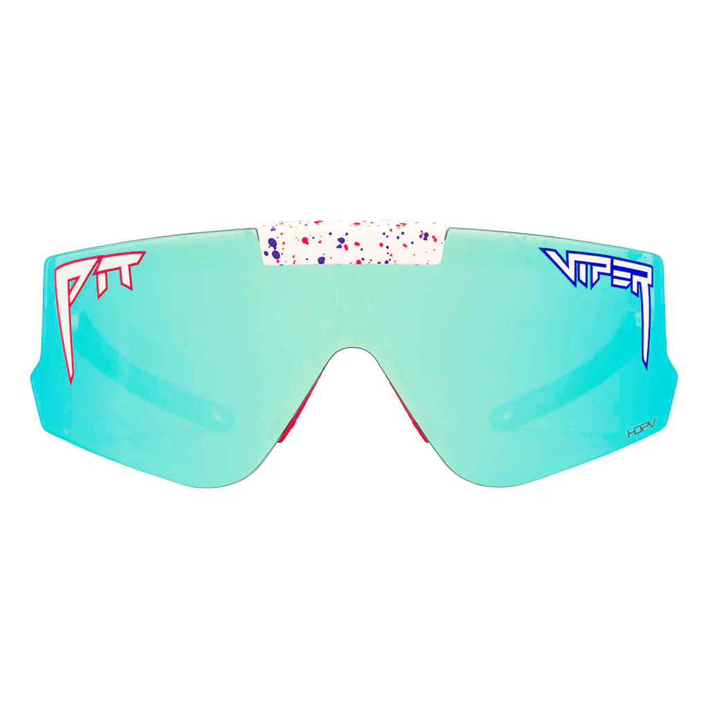 Pit Viper The Merika Flip-Offs 2.0 Wide Sunglasses HDPV Polarized Blue Lens