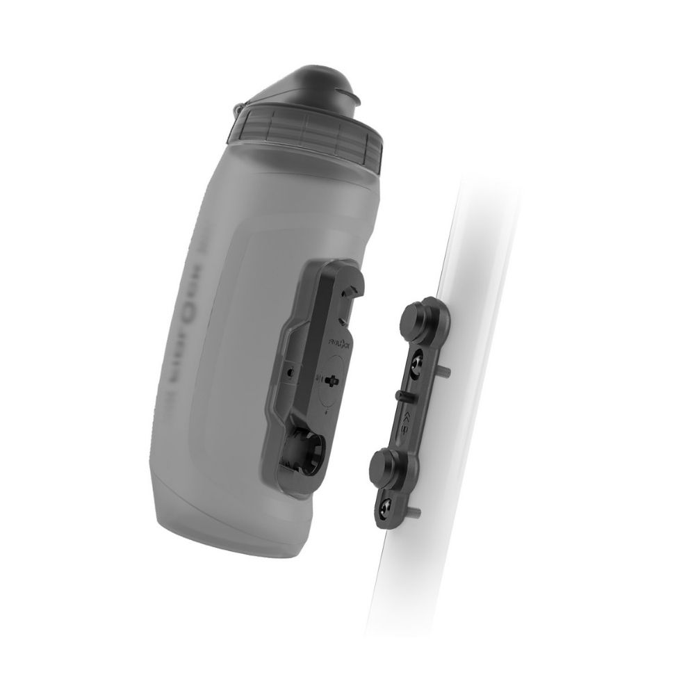 FIDLOCK Twist Bottle 590 + Bike Base Smoke Grey