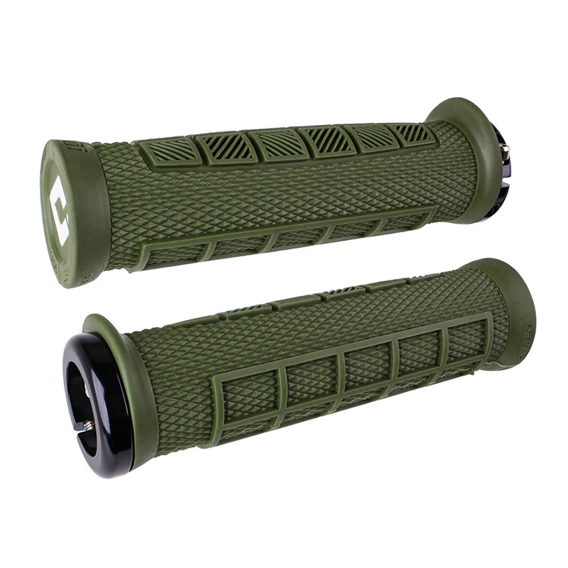 ODI Elite Pro v2.1 Lock On Army Green Grips
