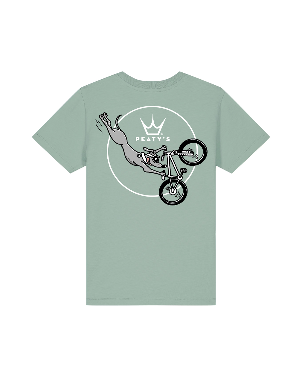 Peaty's SS26 KidsWear Tee - Superdog / Aloe - 9-11yrs