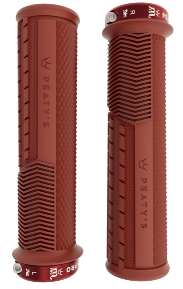 Peaty's Monarch Pro Grip - Knurl - Thin - Brick Red