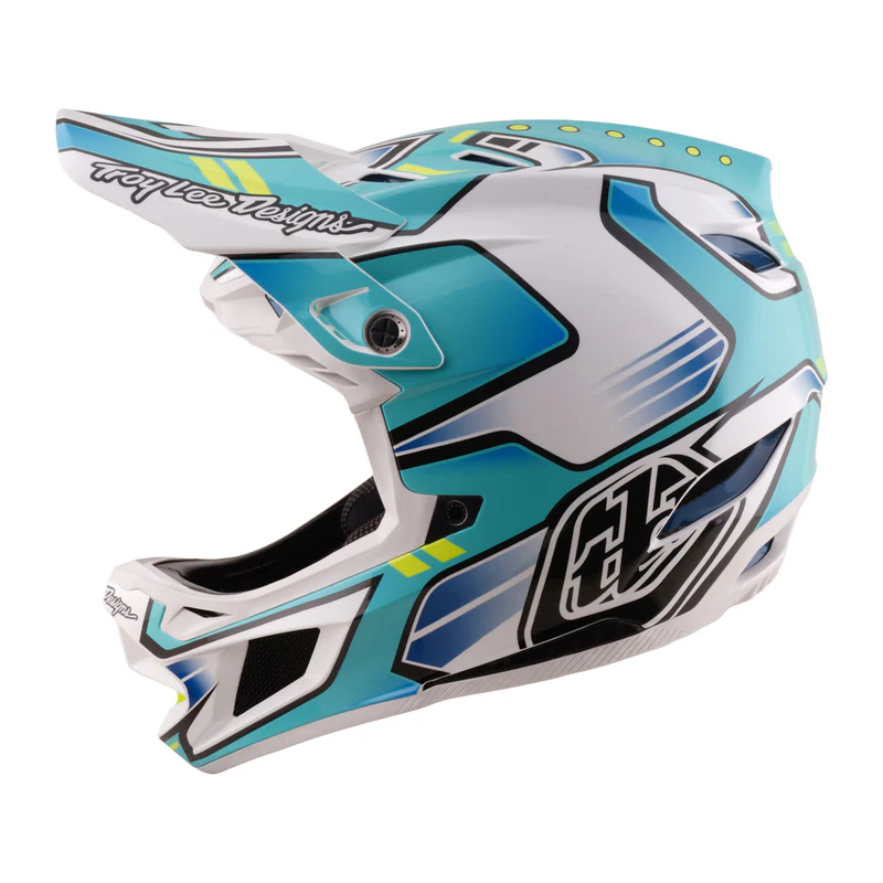 Troy Lee Designs D4 Composite Helmet MIPS Crest L Real Teal