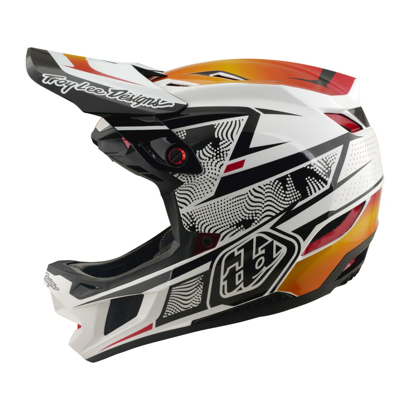 Troy Lee Designs D4 Composite Helmet MIPS Lined Up L White